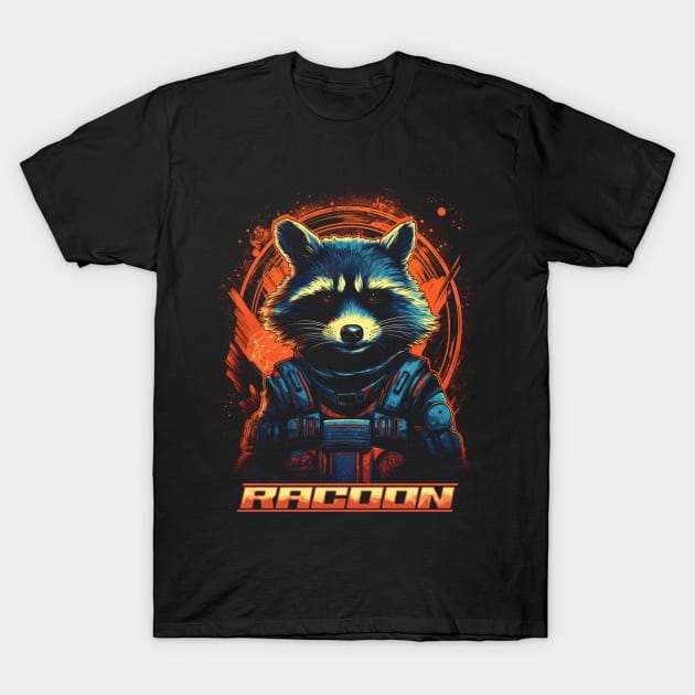 Racoon T-Shirt by agathatito